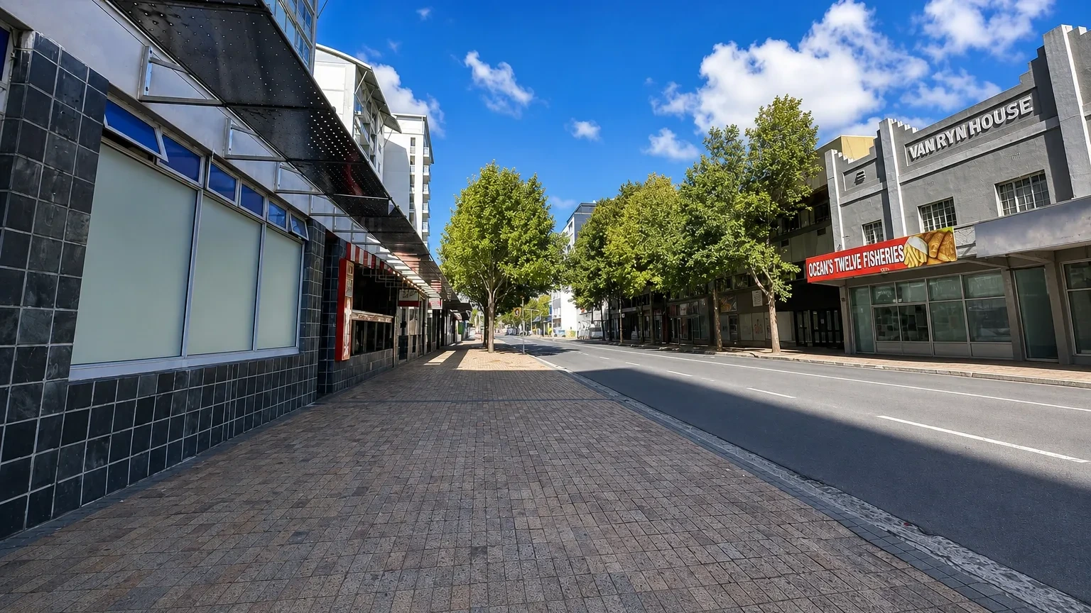 Interior of retail space at The Claremont