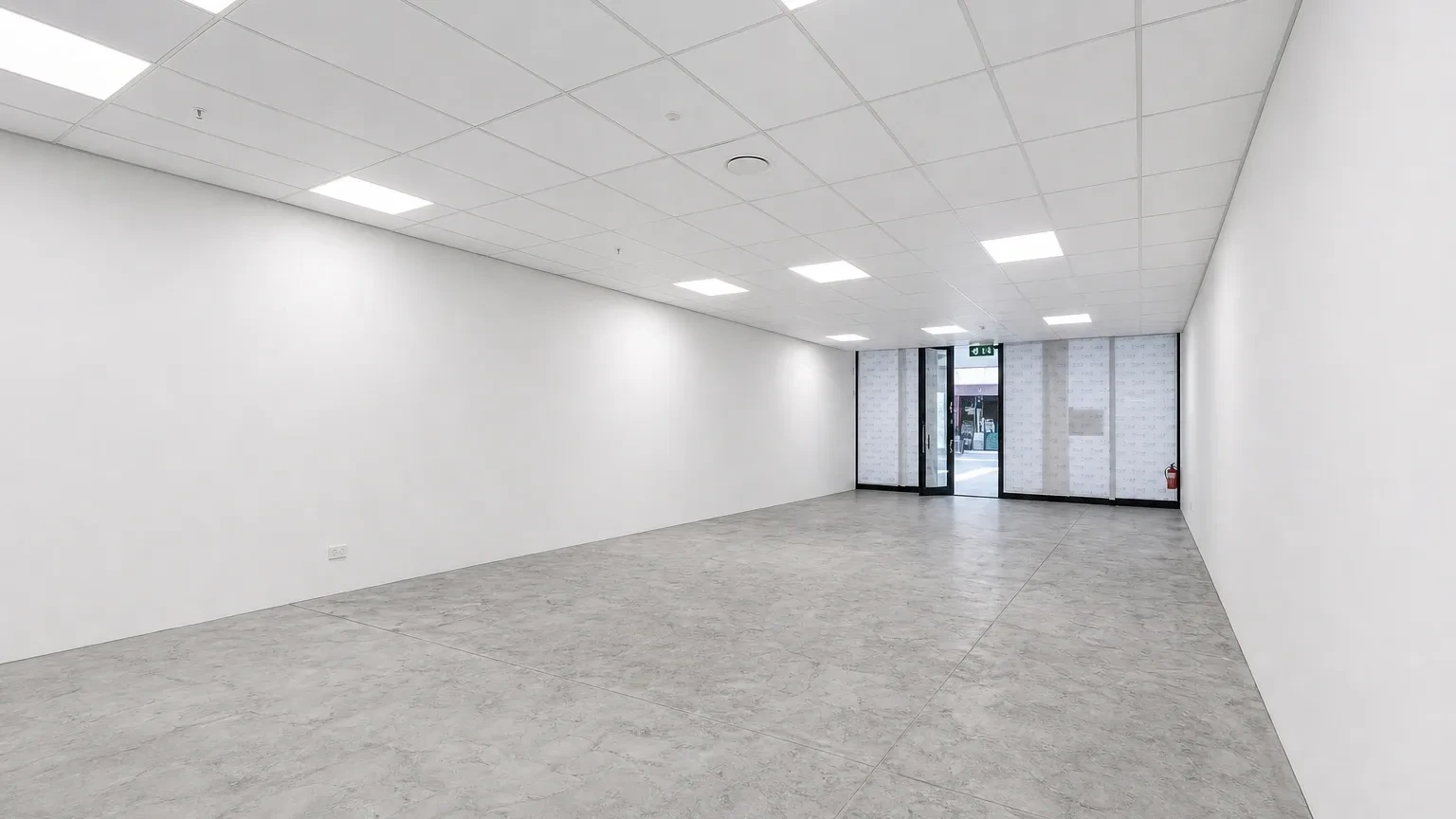 Interior of retail space at Paardevlei Sentrum