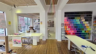 Open plan retail area at 243 Bree Street