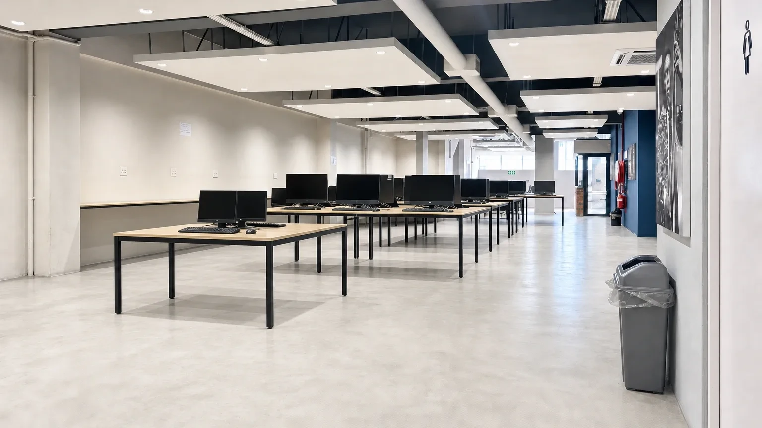 Open plan office area at 331 Albert Road