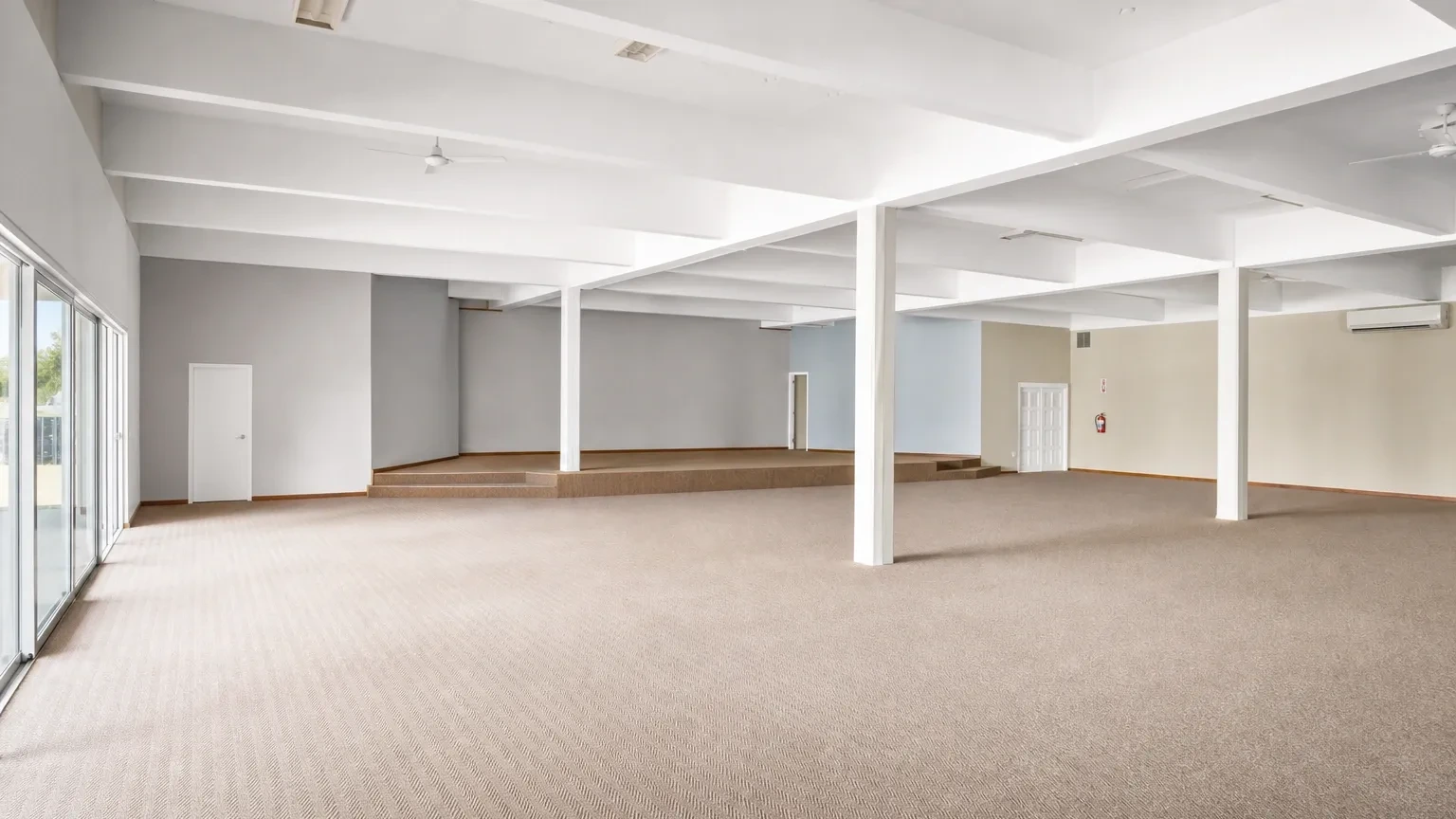Open plan retail area at Triangle Court
