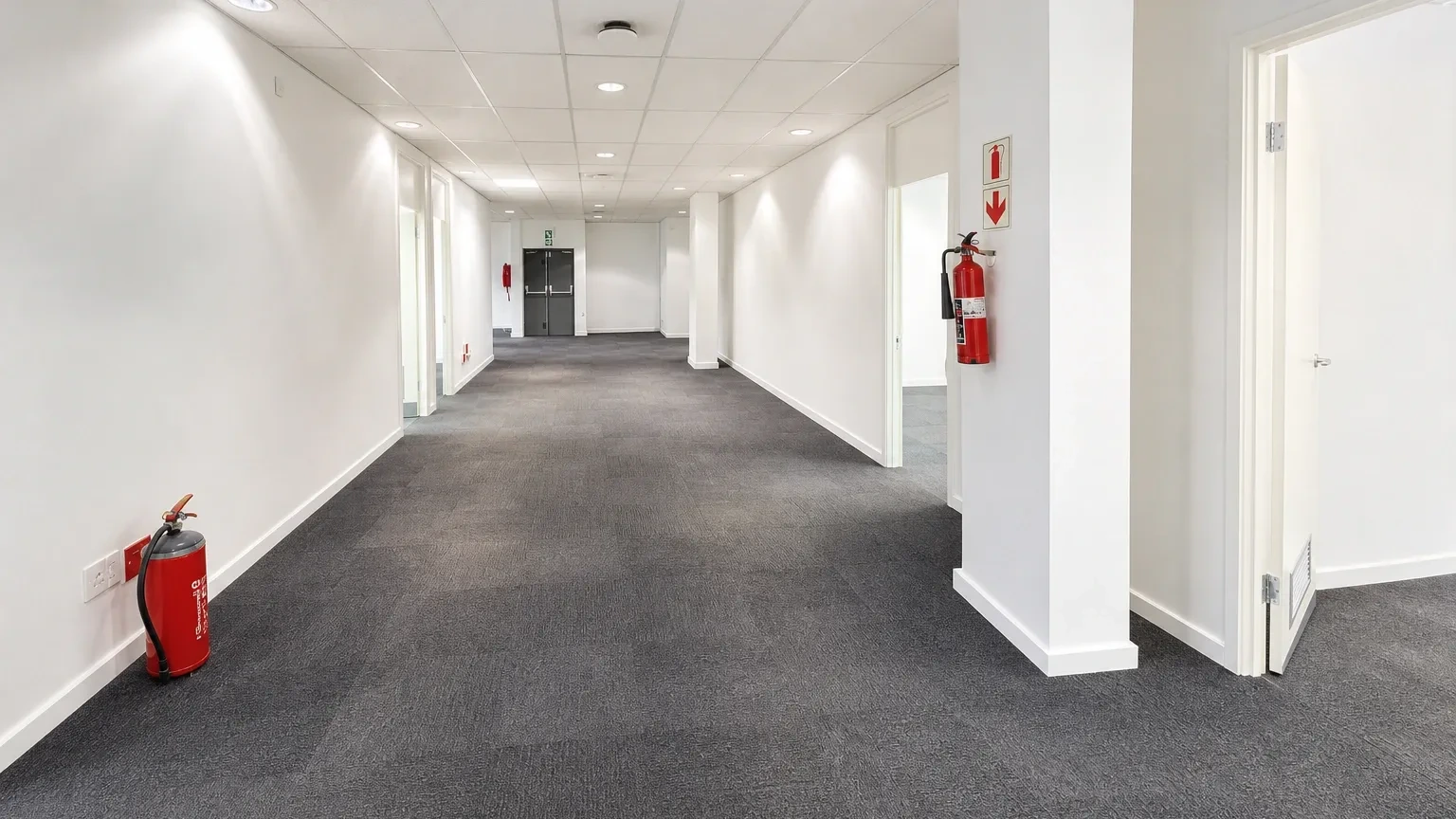 Open plan office area at CHB Building