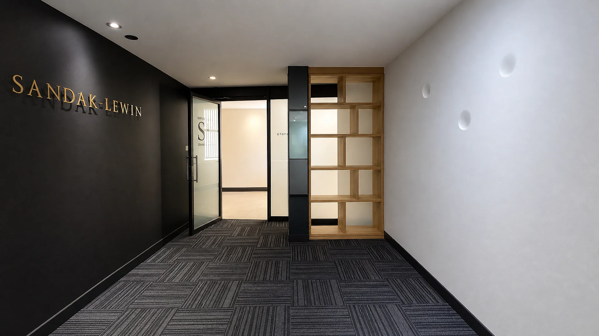 Open plan office area at Portside Mall