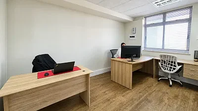 Office layout at Century Square, Century City