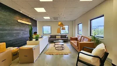 Open plan office area at Knowledge Park 3