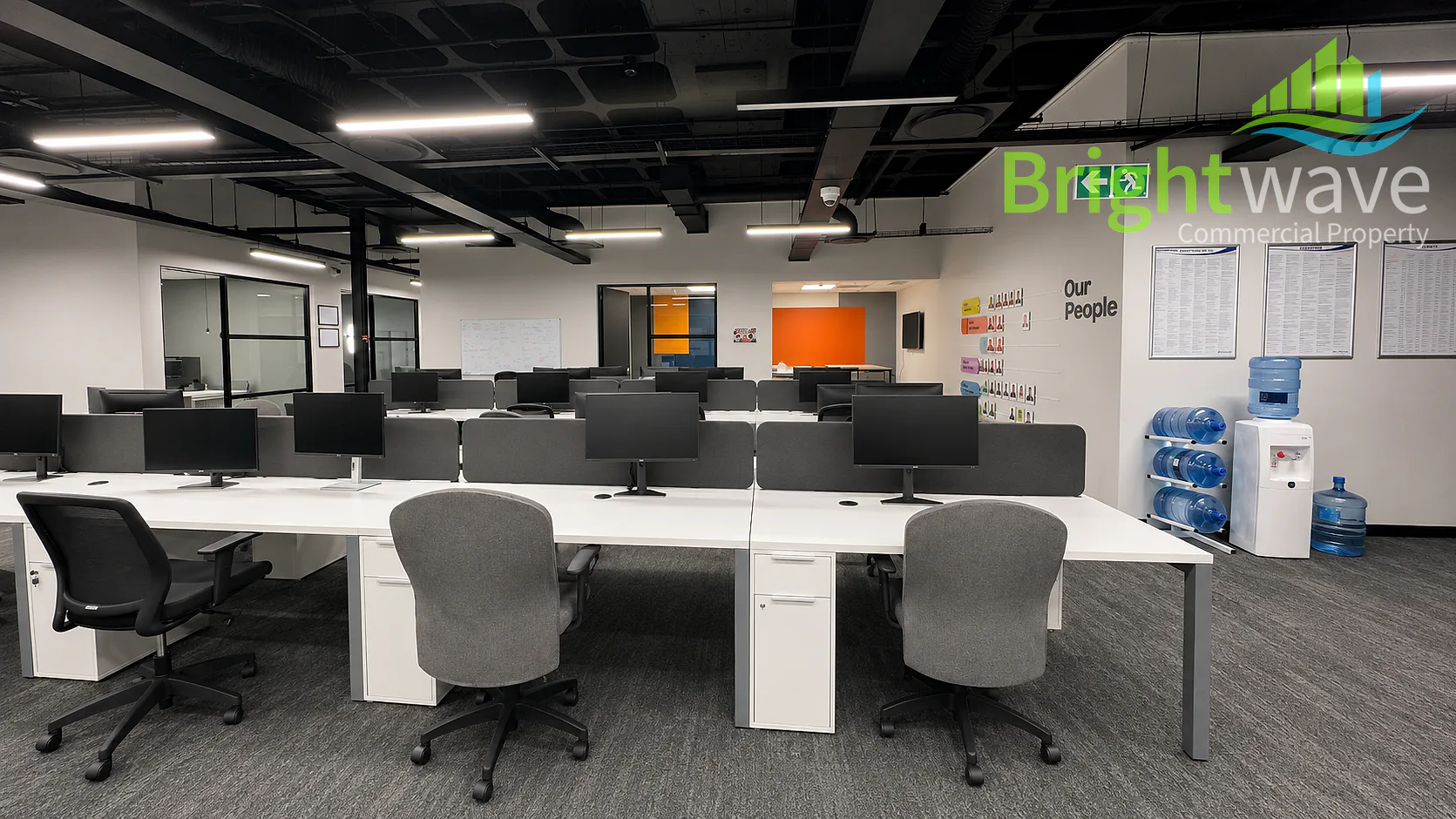 Open plan office area at The Great Westerford