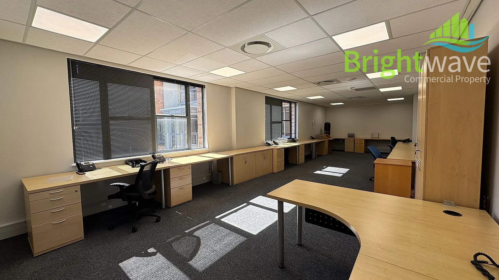 Open plan office area at Newlands on Main