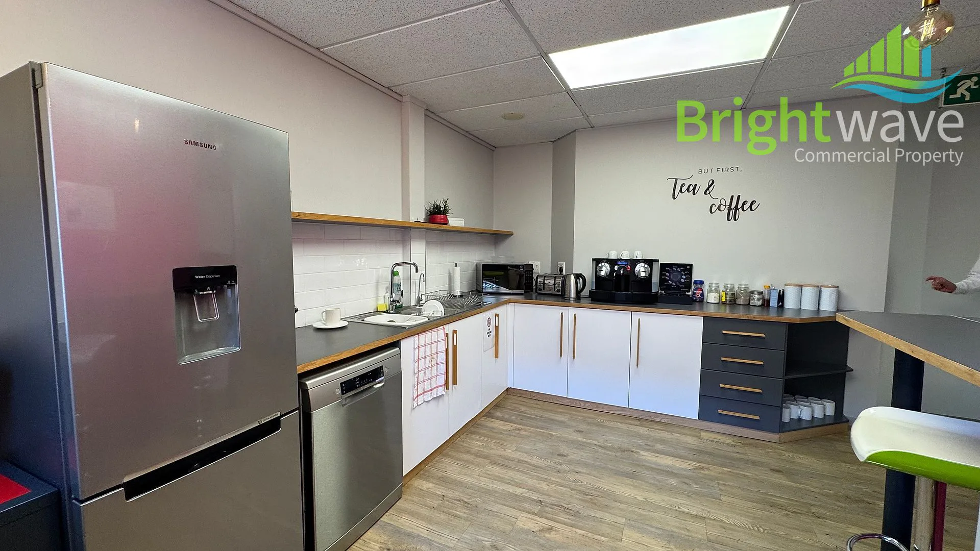 Open plan office area at Newlands on Main