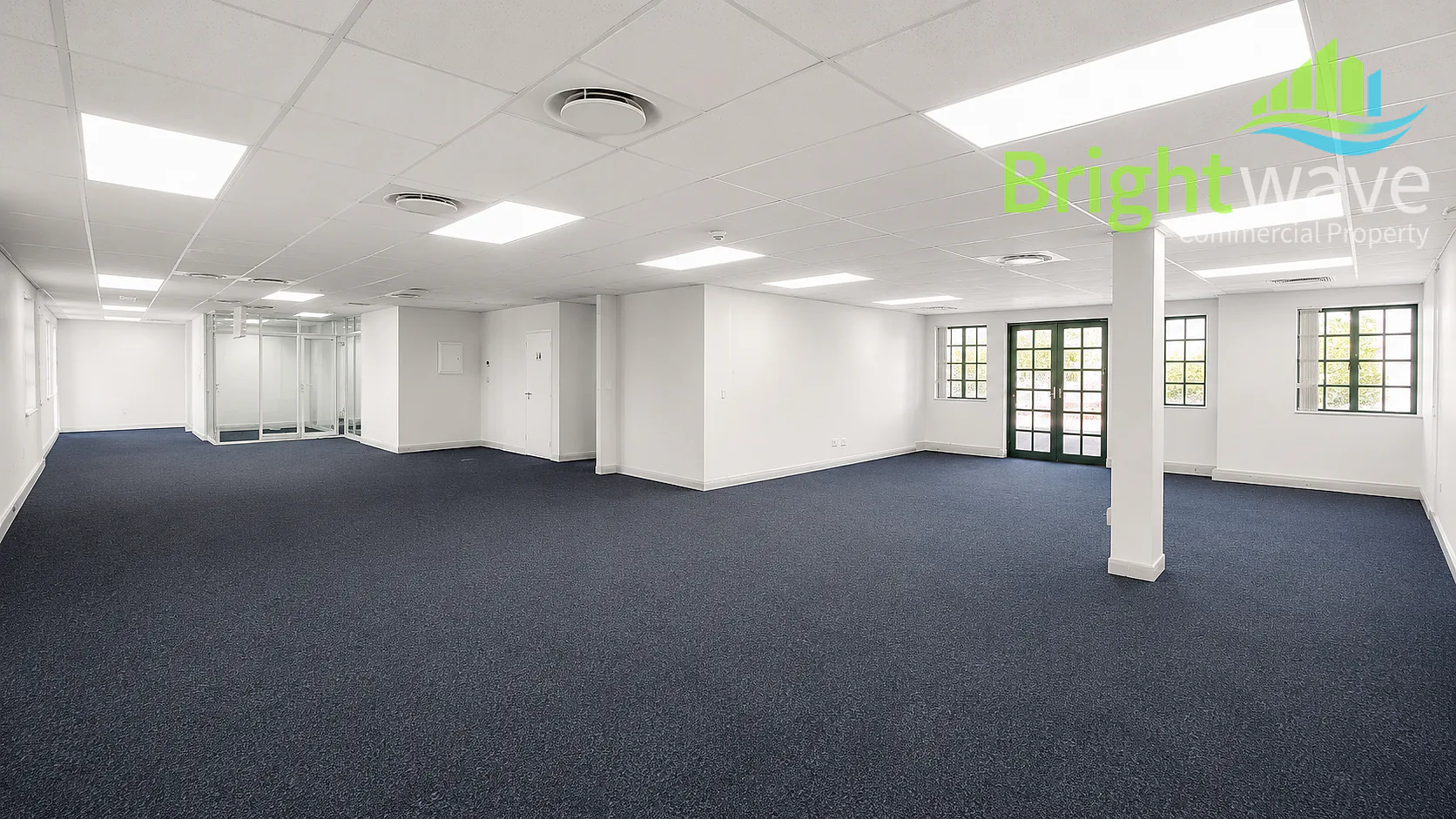 Open plan office area at Brookside Office Park