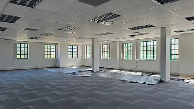 Open plan office area at Brookside Office Park