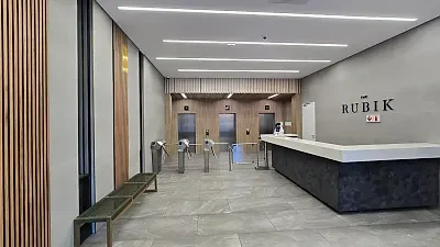 Interior of office space at The Rubik