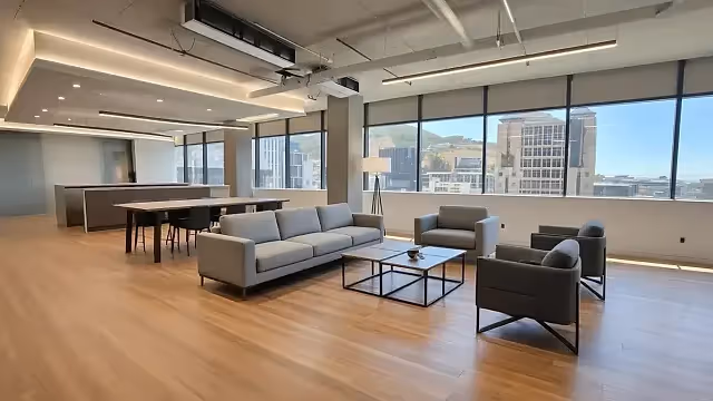 704 m2 office to let at The Rubik in Cape Town CBD.