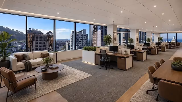 Office to let at The Rubik in Cape Town CBD.