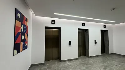 Open plan office area at The Rubik