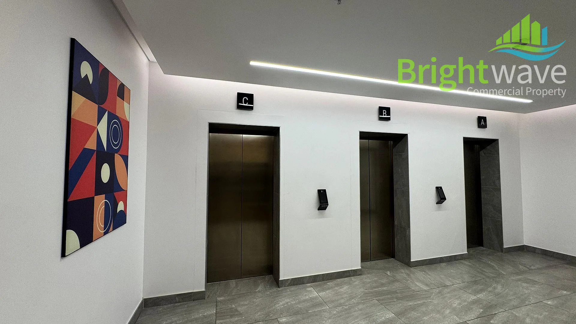 Open plan office area at The Rubik