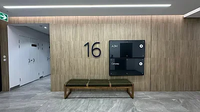 Open plan office area at The Rubik