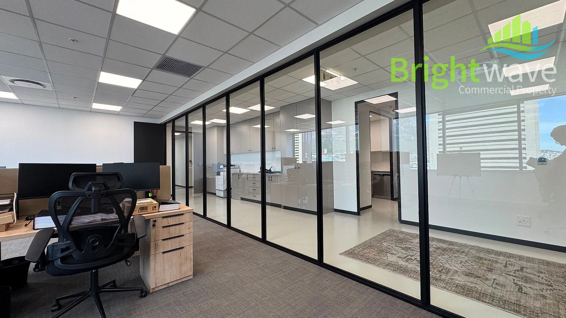 Open plan office area at The Rubik