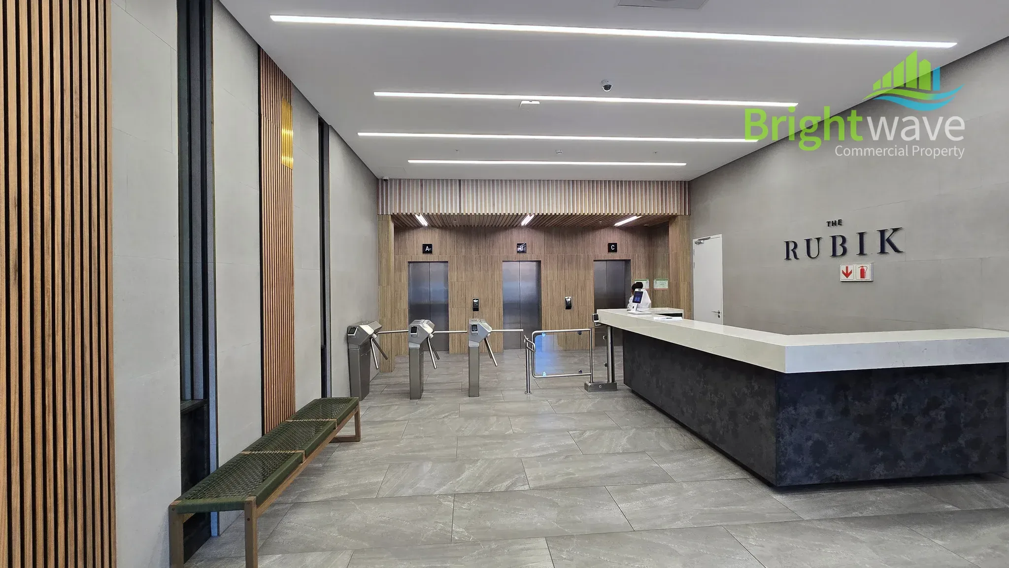 Interior of office space at The Rubik