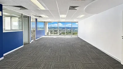 Open plan office area at Sunclare Building