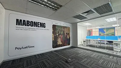 Open plan office area at Sunclare Building