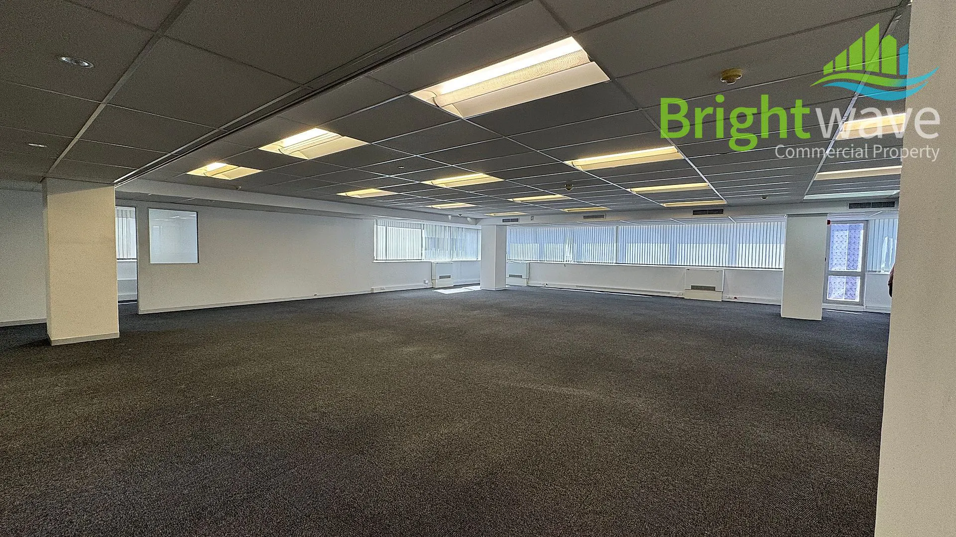 Open plan office area at Stadium on Main