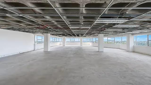 388 m2 office to let at Stadium on Main in Claremont, open plan interior.