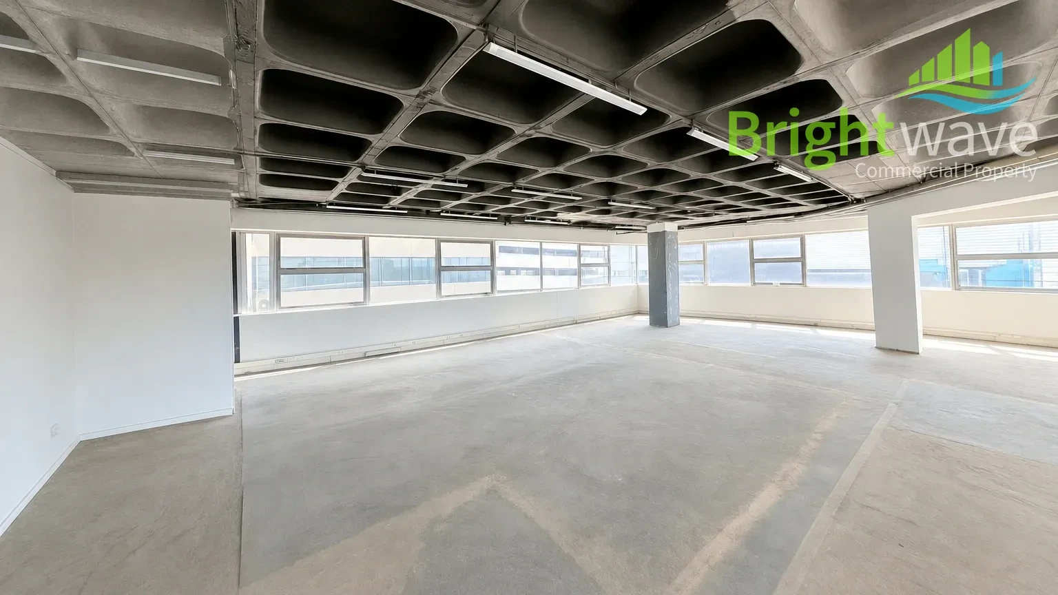 Open plan office area at Stadium on Main
