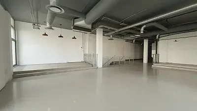 Open plan office area at 91 on Main Road Building