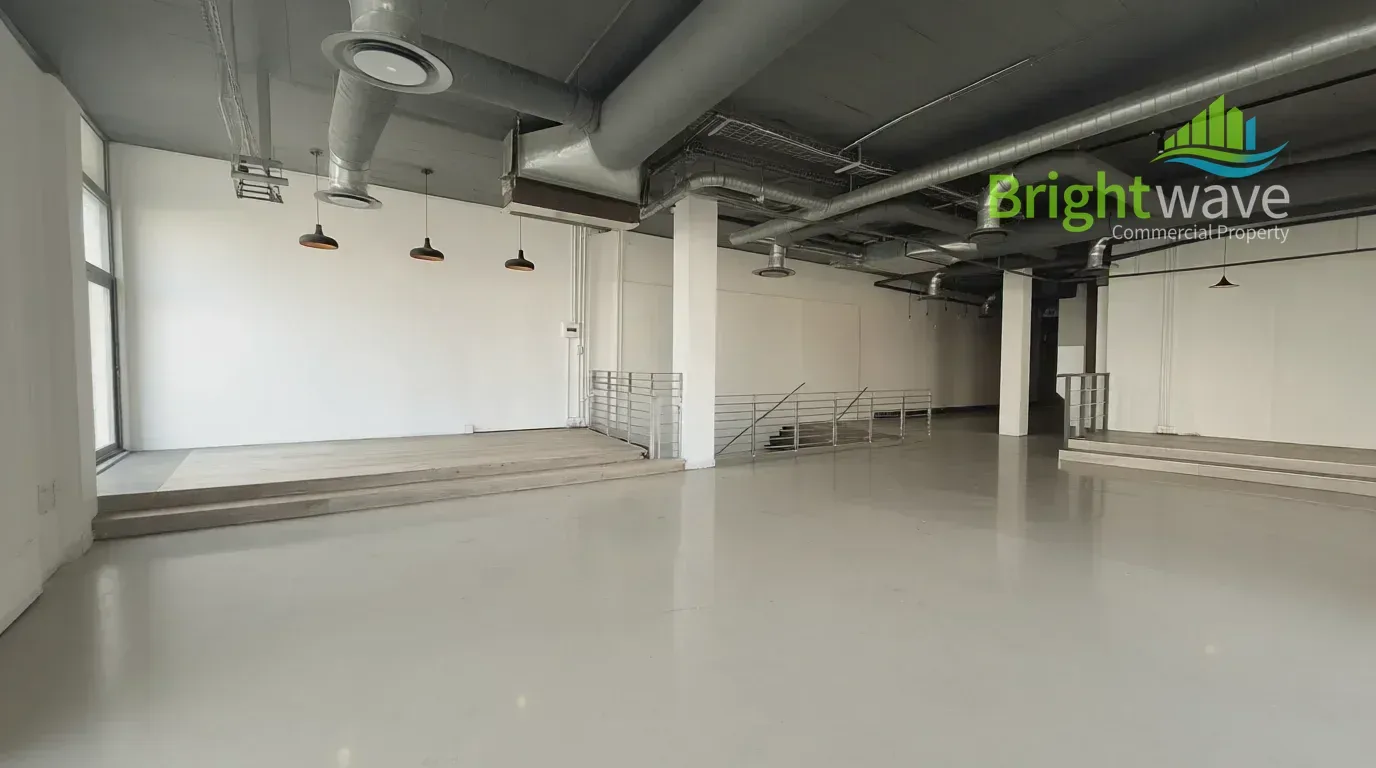 Open plan office area at 91 on Main Road Building