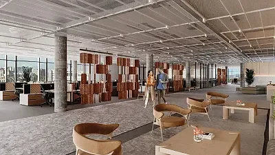 Open plan office area at Continuity House
