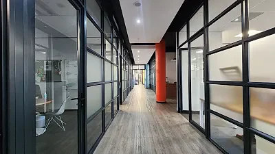 Open plan office area at The Village Square