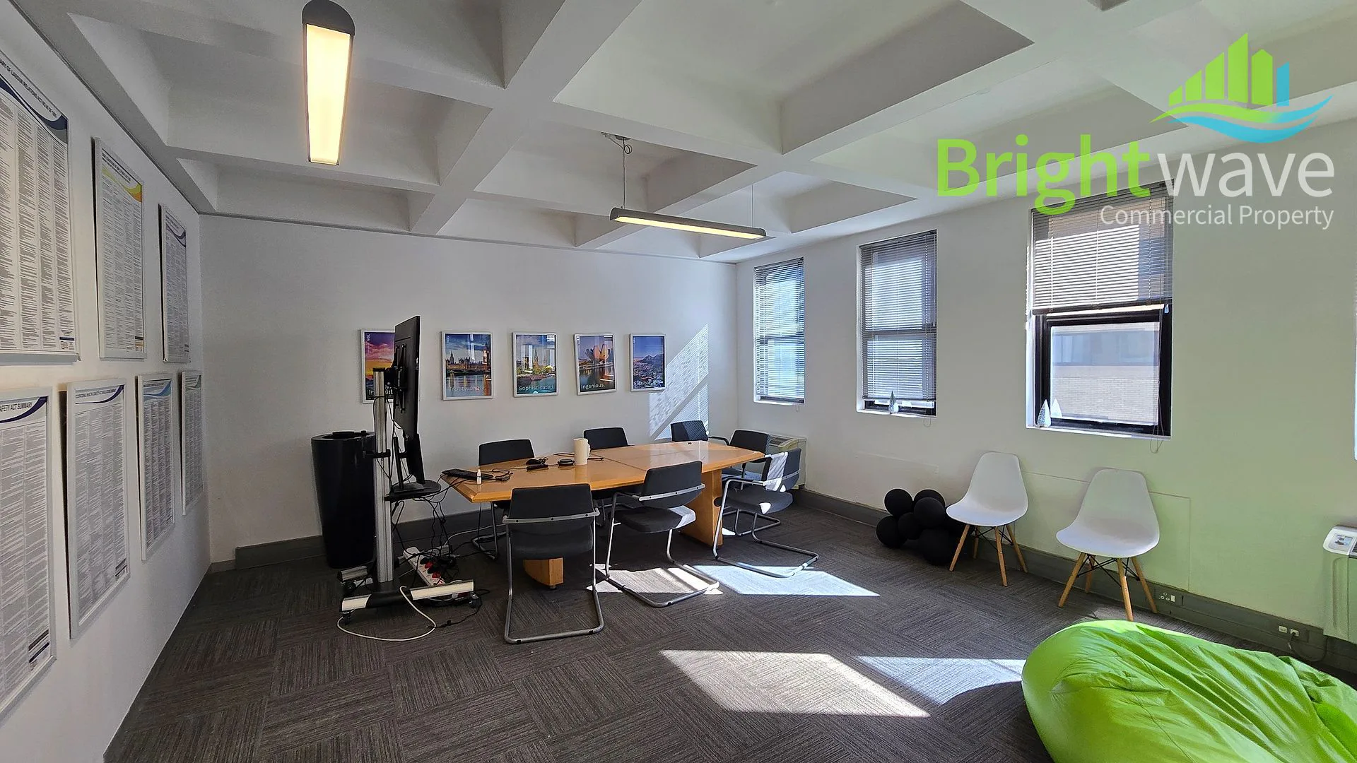 Open plan office area at Louis Gradner Building