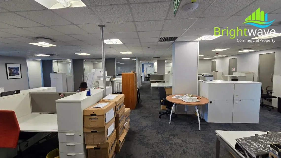 Open plan office area at Convention Tower