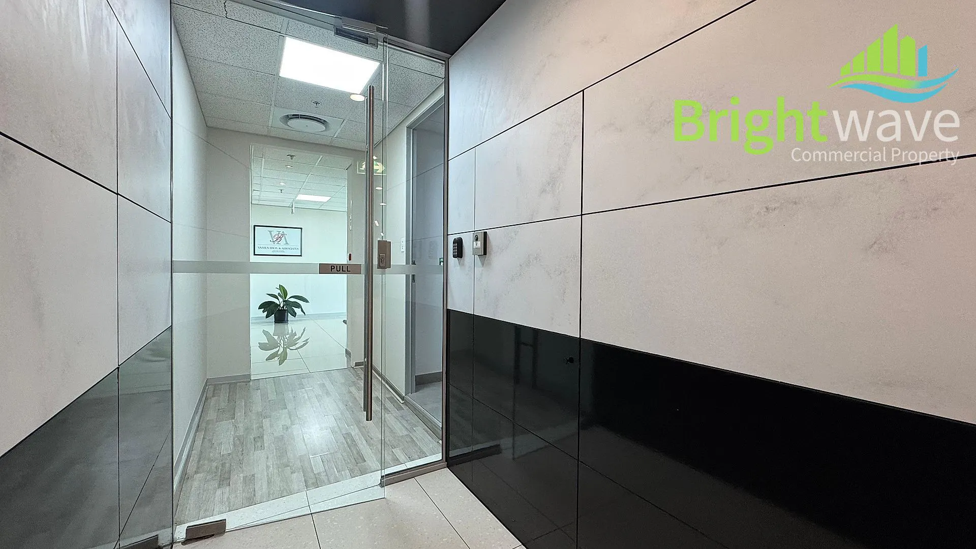 Open plan office area at Convention Tower