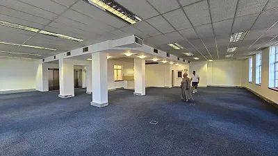 Open plan office area at Allianz House
