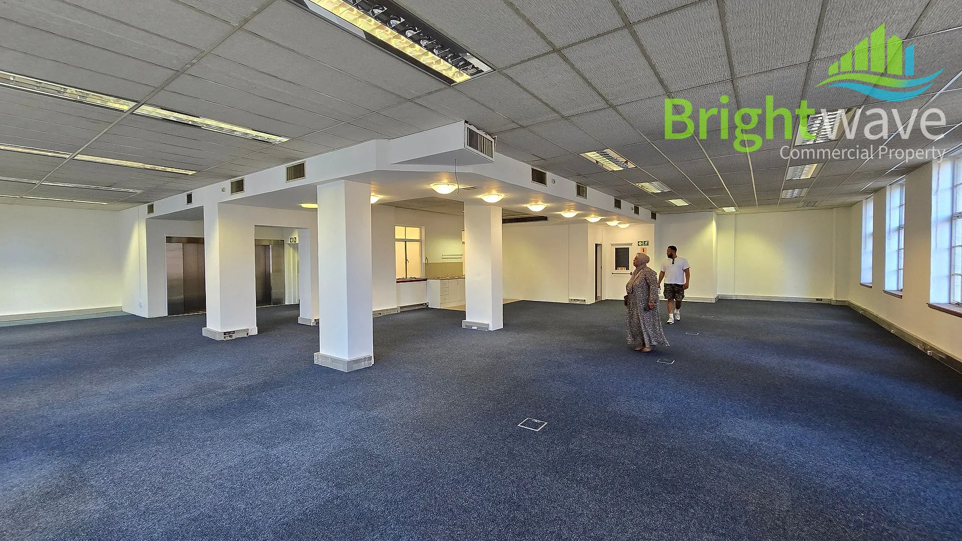 Open plan office area at Allianz House