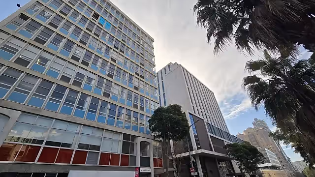 Bree Castle House in Cape Town CBD, exterior view.