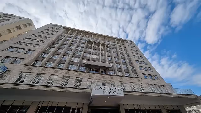 Constitution House in Cape Town CBD, exterior view.