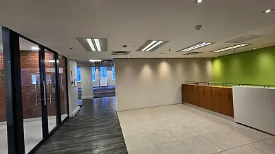 Open plan office area at Eleven Adderley