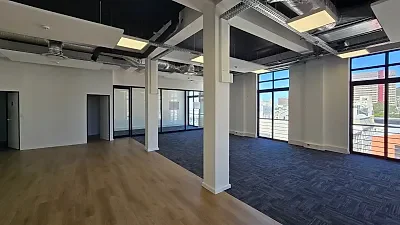 Open plan office area at 172 Long Street