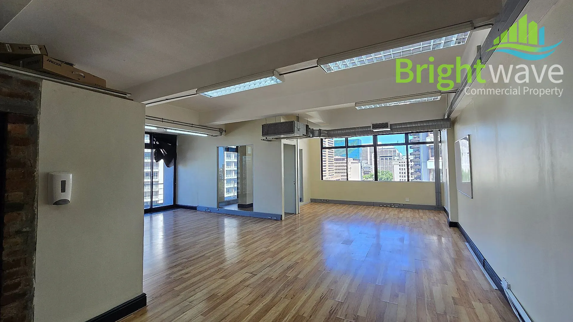 Open plan office area at Loop Street Studios