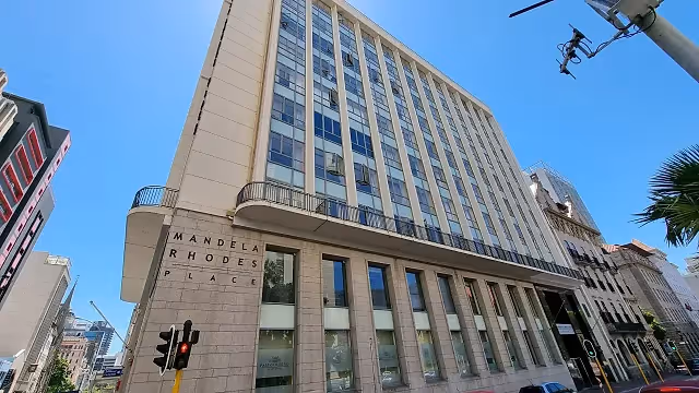 Mandela Rhodes Place in Cape Town CBD, exterior view.