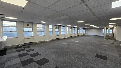 Open plan office area at MSK House