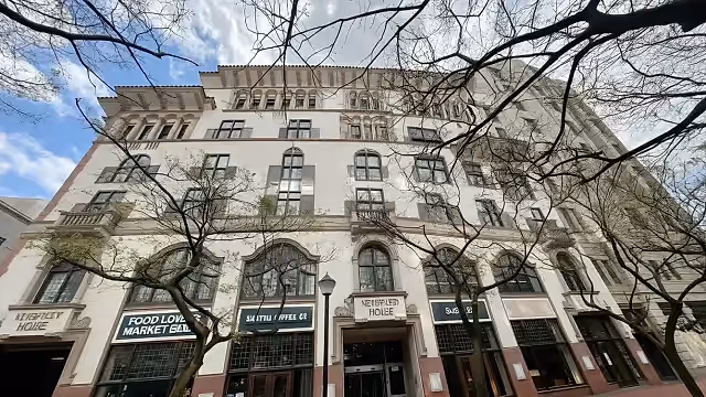 Newspaper House in Cape Town CBD, exterior view.
