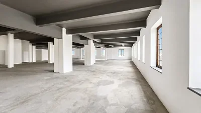 Open plan office area at Newspaper House