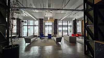 Open plan office area at Speakers Corner