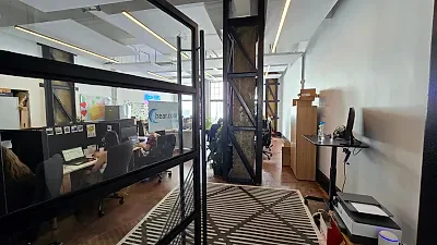 Open plan office area at Speakers Corner