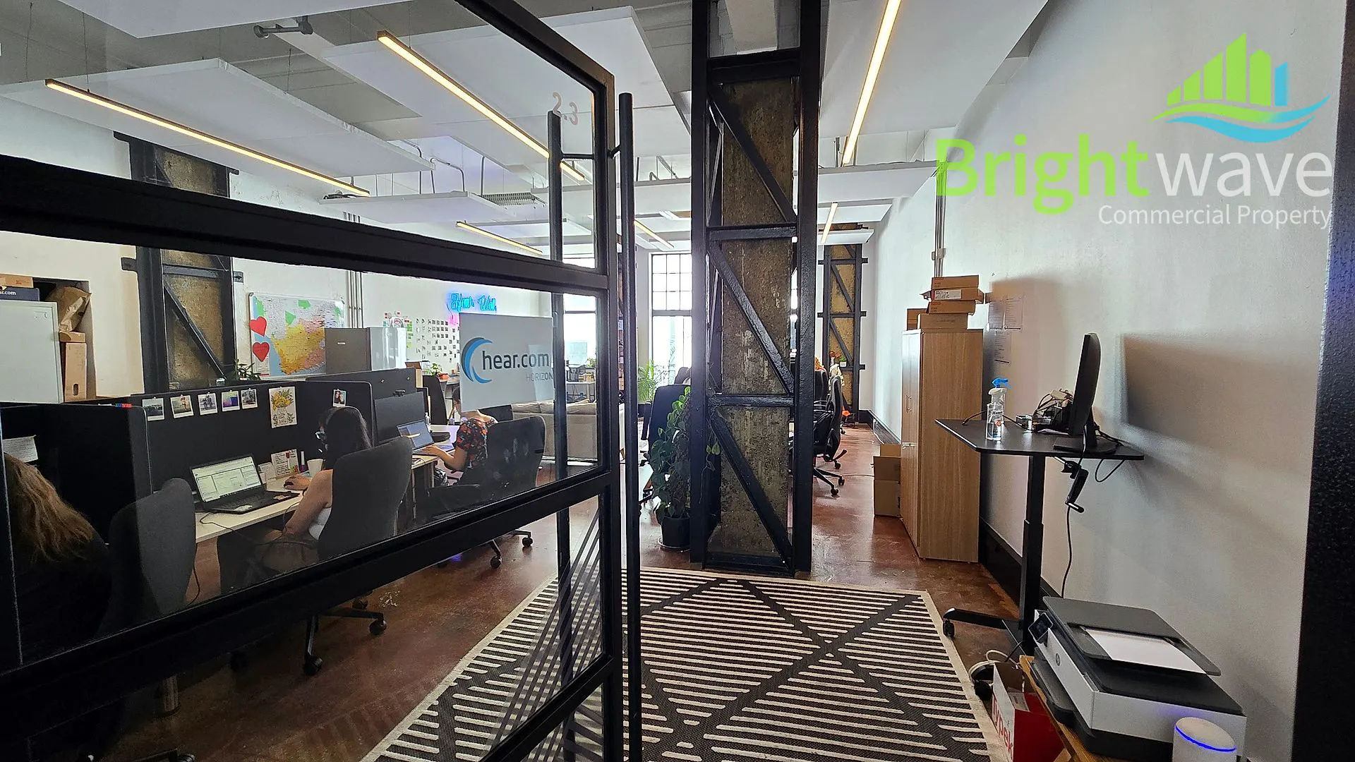 Open plan office area at Speakers Corner