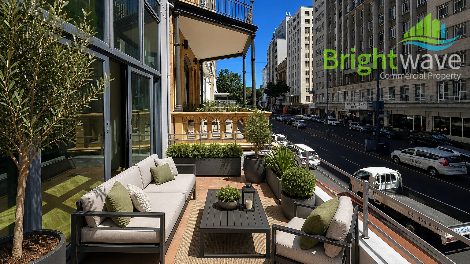 Open plan office area at The Adderley