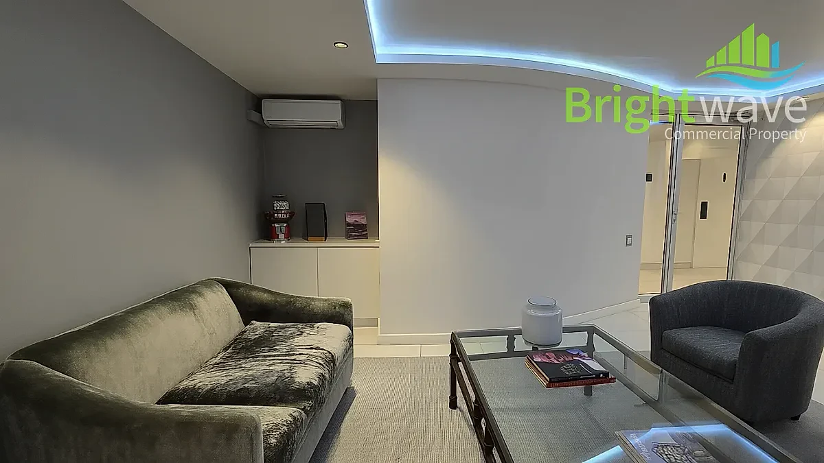 Open plan office area at The Block